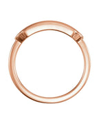 Anel Retângulo Chevalier em Ouro 14k com Diamantes Naturais – Modelo 3