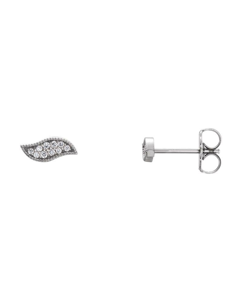 Brinco Geométrico em Ouro 14k com Diamantes Naturais – Modelo 12