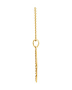 Colar Pena em Ouro 14k com Diamantes Naturais