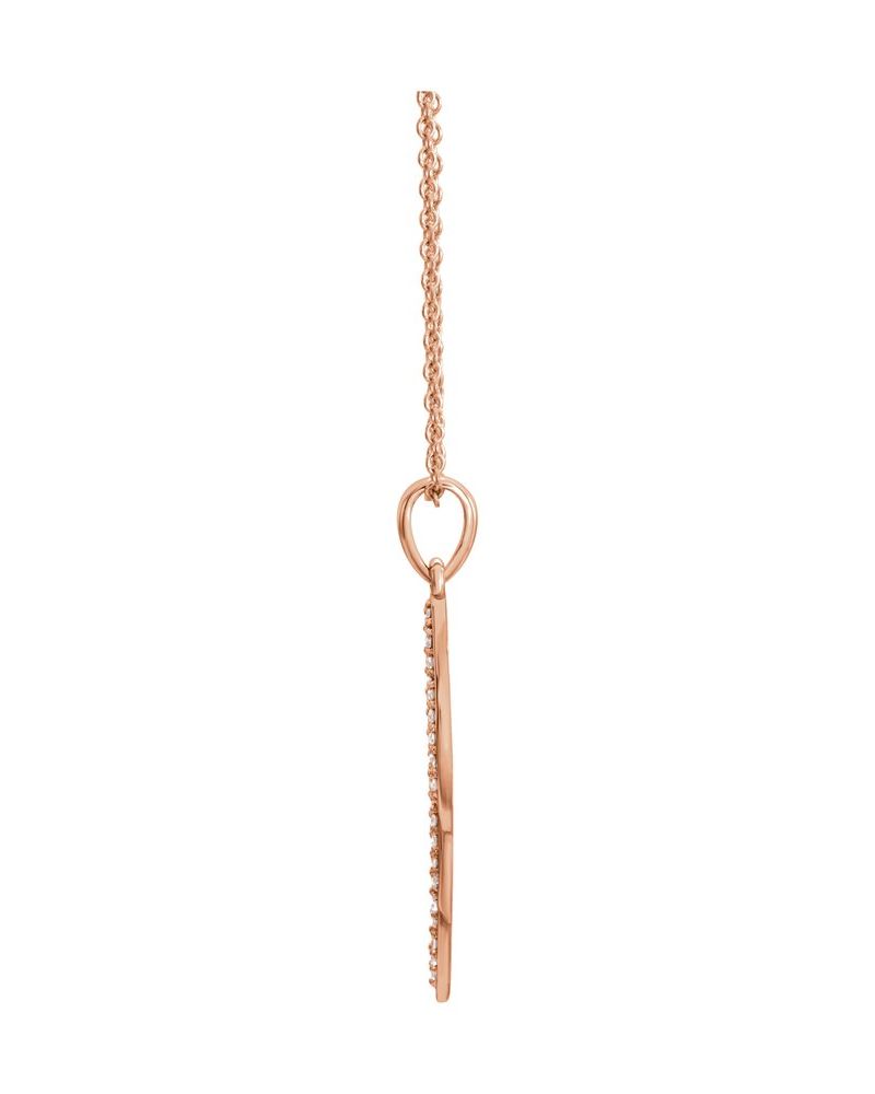 Colar Pena em Ouro 14k com Diamantes Naturais