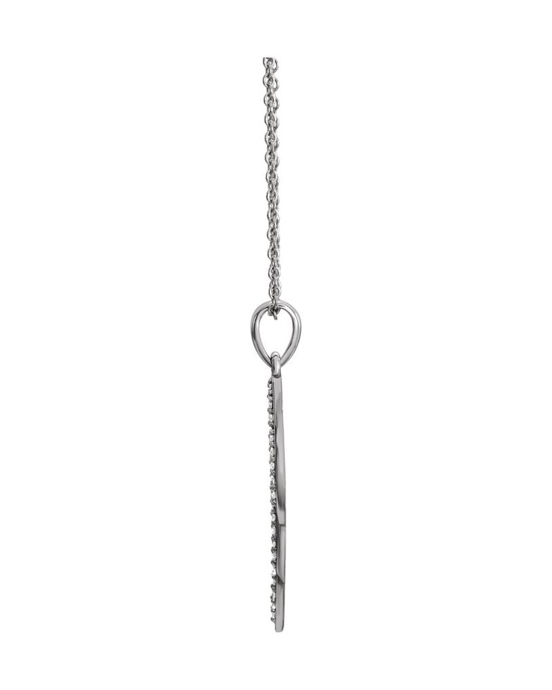 Colar Pena em Ouro 14k com Diamantes Naturais