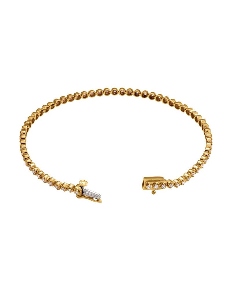 Pulseira Riviera em Ouro 14k com Diamantes Naturais – Modelo 9