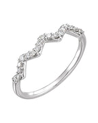 Anel Empilhável em Ouro 14k com Diamantes Naturais – Modelo 16