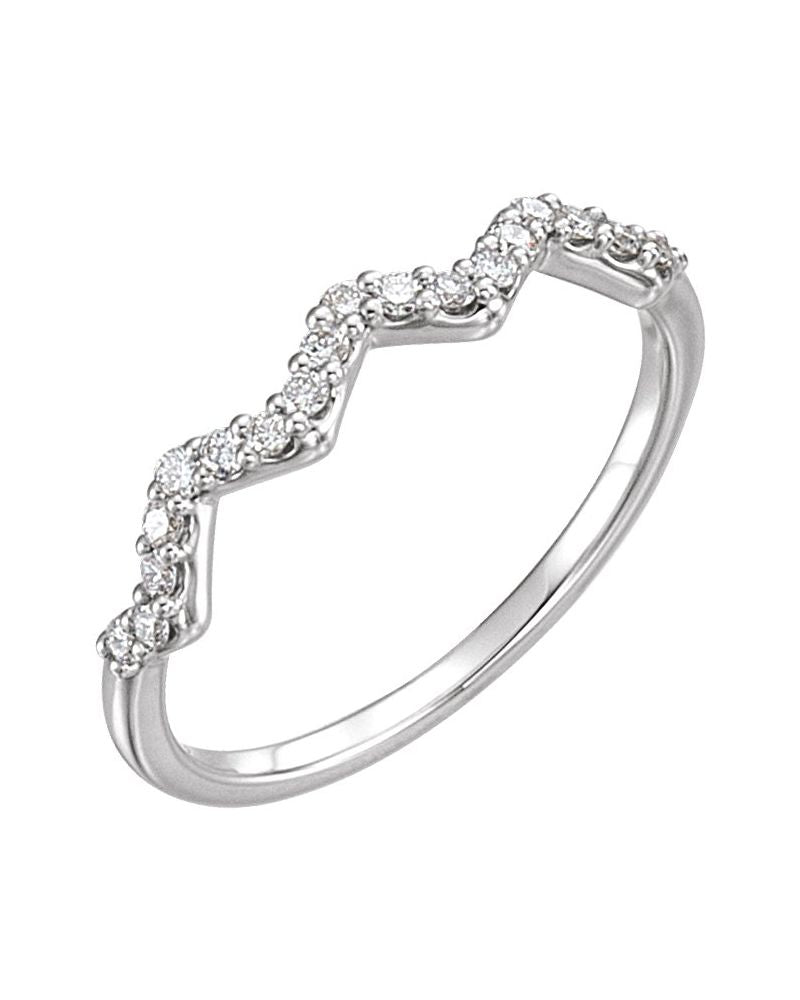 Anel Empilhável em Ouro 14k com Diamantes Naturais – Modelo 16