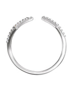 Anel Geométrico em Ouro 14k com Diamantes Naturais – Modelo 2