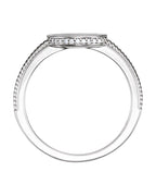 Anel Redondo Chevalier em Ouro 14k com Diamantes Naturais – Modelo 2