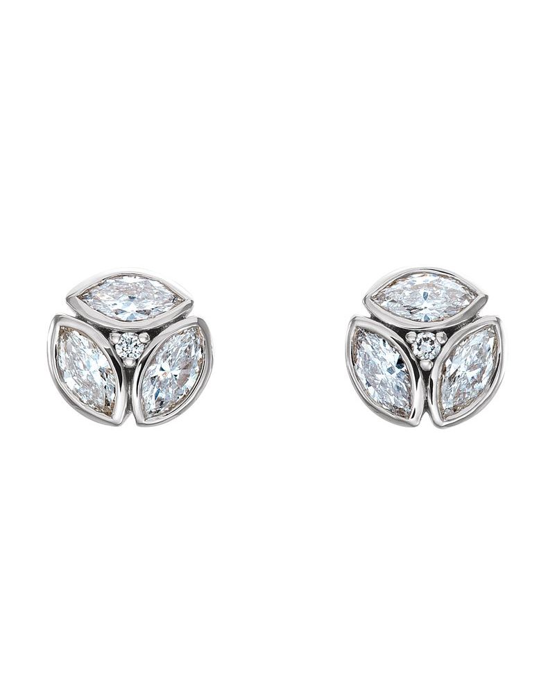 Brinco Cluster em Ouro 14k com Diamantes Naturais – Modelo 10