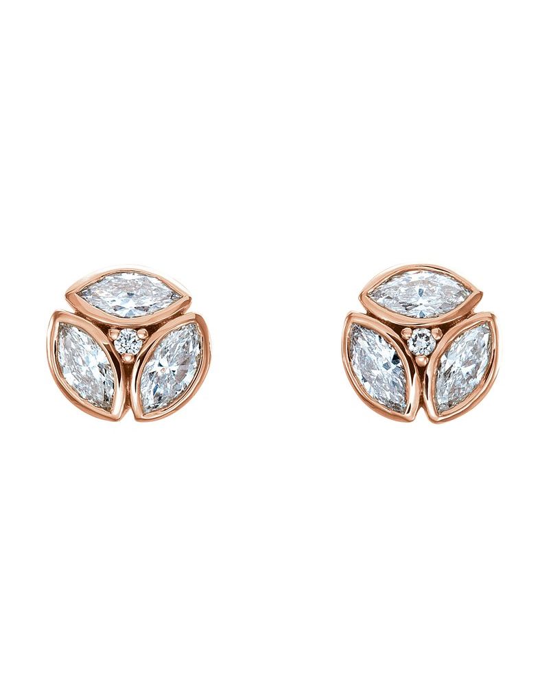 Brinco Cluster em Ouro 14k com Diamantes Naturais – Modelo 10
