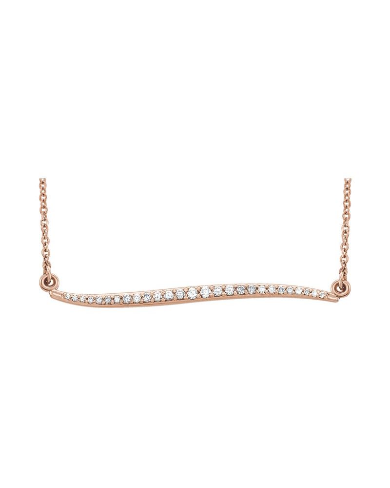 Colar Orgânico Barra Cravejado em Ouro 14k com Diamantes Naturais