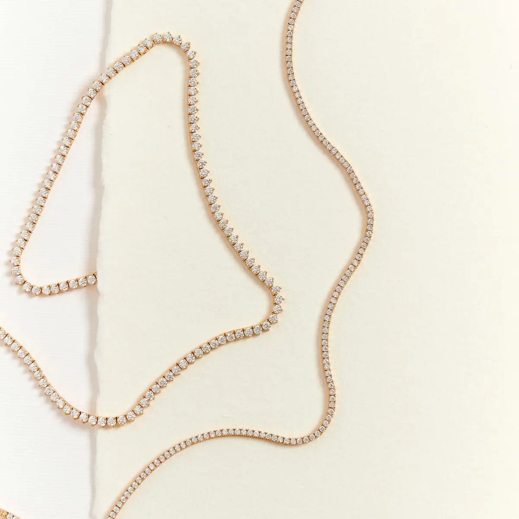 Colar Riviera Folheado a Ouro com Zircônias Redondas
