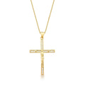 Colar Folheado a Ouro com Pingente de Crucifixo