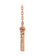 Colar Paisley Cravejado em Ouro 14k com Diamantes Naturais