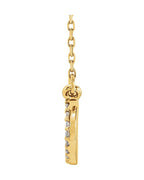 Colar Paisley Cravejado em Ouro 14k com Diamantes Naturais