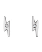 Brinco Raio em Ouro 14k com Diamantes Naturais