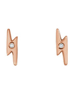 Brinco Raio em Ouro 14k com Diamantes Naturais