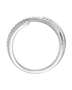 Anel Vazado em Ouro 14k com Diamantes Naturais – Modelo 16