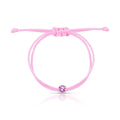 Pulseira de Prata 925 Banhada a Ouro Regulável Kids com Zircônia Redonda Prateada