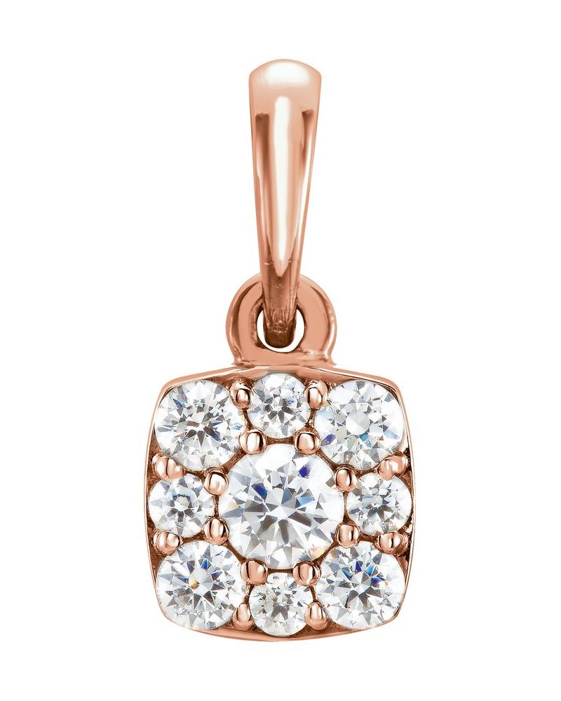Pingente Cluster em Ouro 14k com Diamantes Naturais – Modelo 5