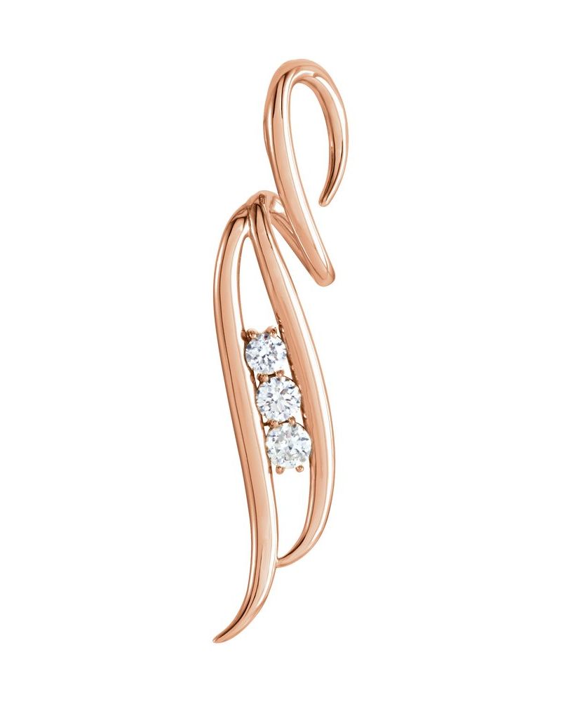 Pingente Orgânico Cravejado em Ouro 14k com Diamantes Naturais – Modelo 7