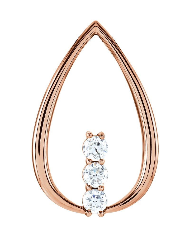 Pingente Três Pedras Orgânico em Ouro 14k com Diamantes Naturais – Modelo 8