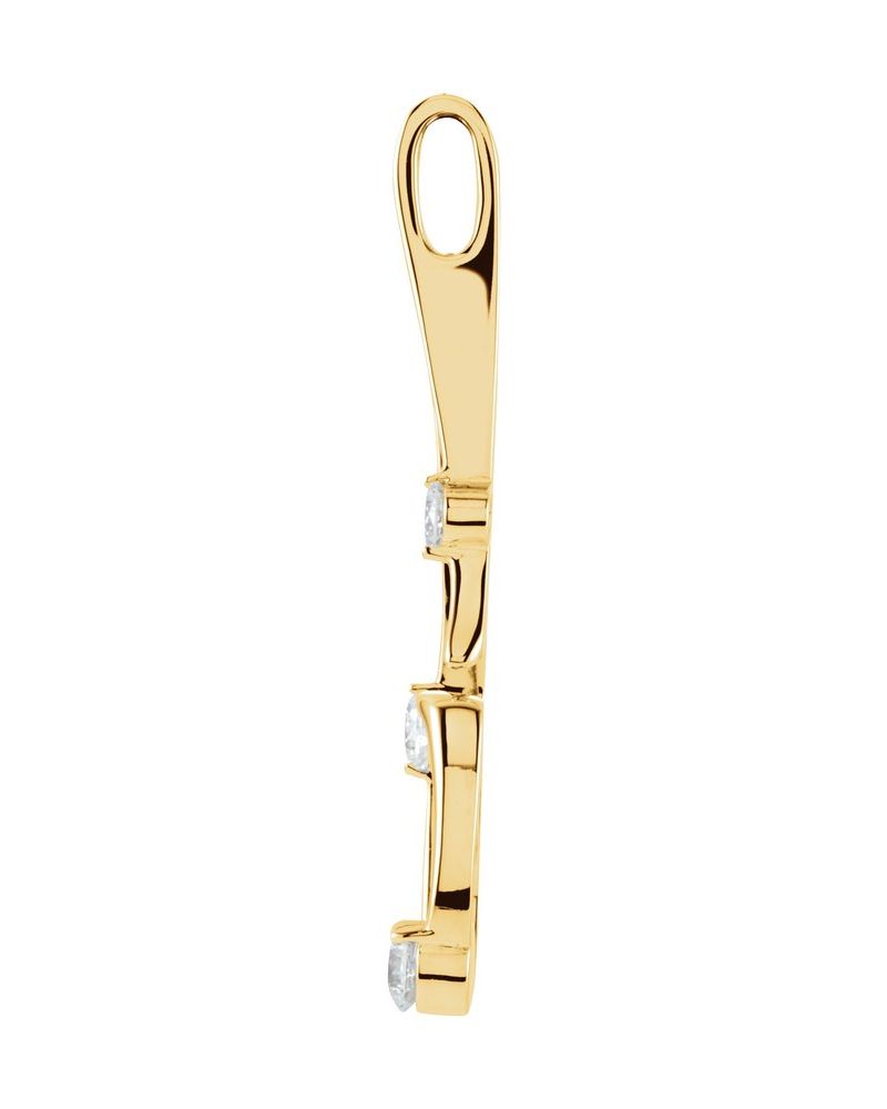 Pingente Orgânico Cravejado em Ouro 14k com Diamantes Naturais – Modelo 6