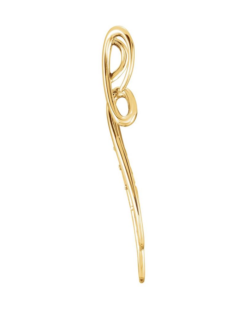 Pingente Orgânico Cravejado em Ouro 14k com Diamantes Naturais – Modelo 7
