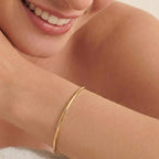 Bracelete Folheado a Ouro Algema Liso