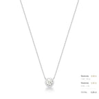 Colar de Prata 925 com Pedras Moissanite 5mm
