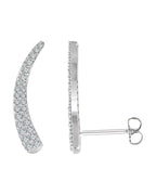 Brinco Ear Climber em Ouro 14k com Diamantes Naturais – Modelo 2