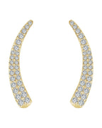 Brinco Ear Climber em Ouro 14k com Diamantes Naturais – Modelo 2
