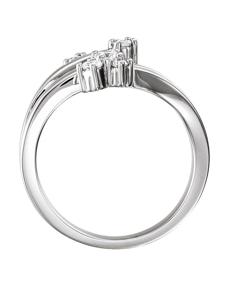 Anel Mão Direita Cravejado em Ouro 14k com Diamantes Naturais – Modelo 9