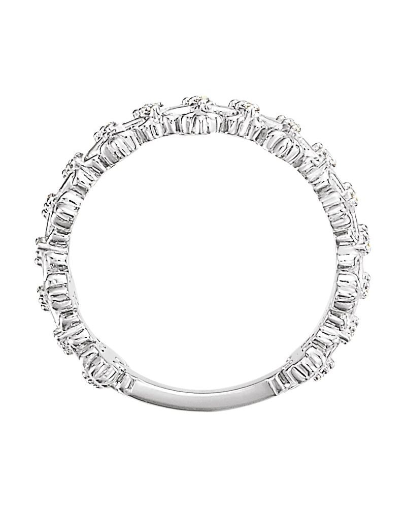 Anel Cruz em Ouro 14k com Diamantes Naturais – Modelo 3