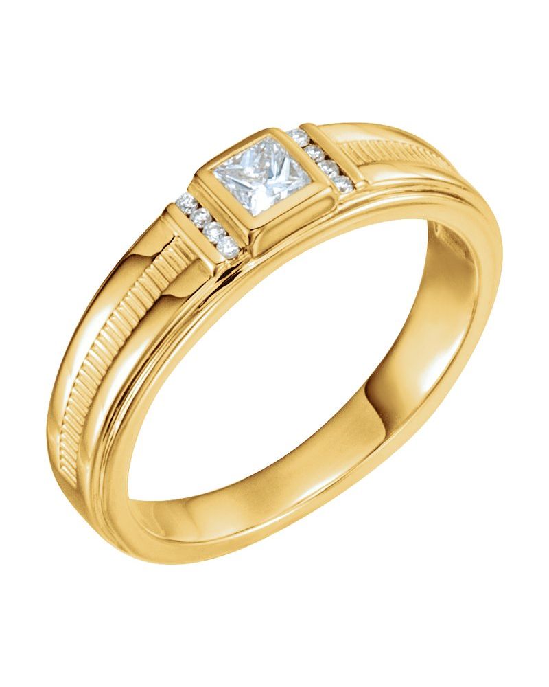 Anel Cravejado em Ouro 14k com Diamantes Naturais – Modelo 22