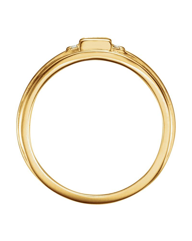 Anel Cravejado em Ouro 14k com Diamantes Naturais – Modelo 22