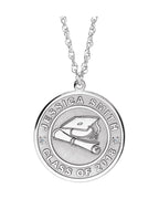 Colar Formatura para Gravação em Ouro 14k com Diamantes Naturais