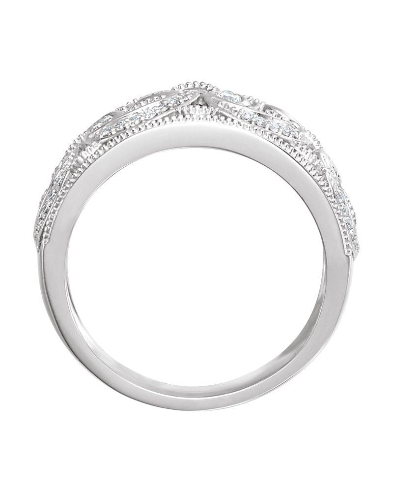 Anel Cravejado em Ouro 14k com Diamantes Naturais – Modelo 23