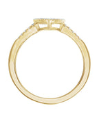 Anel Geométrico em Ouro 14k com Diamantes Naturais – Modelo 8