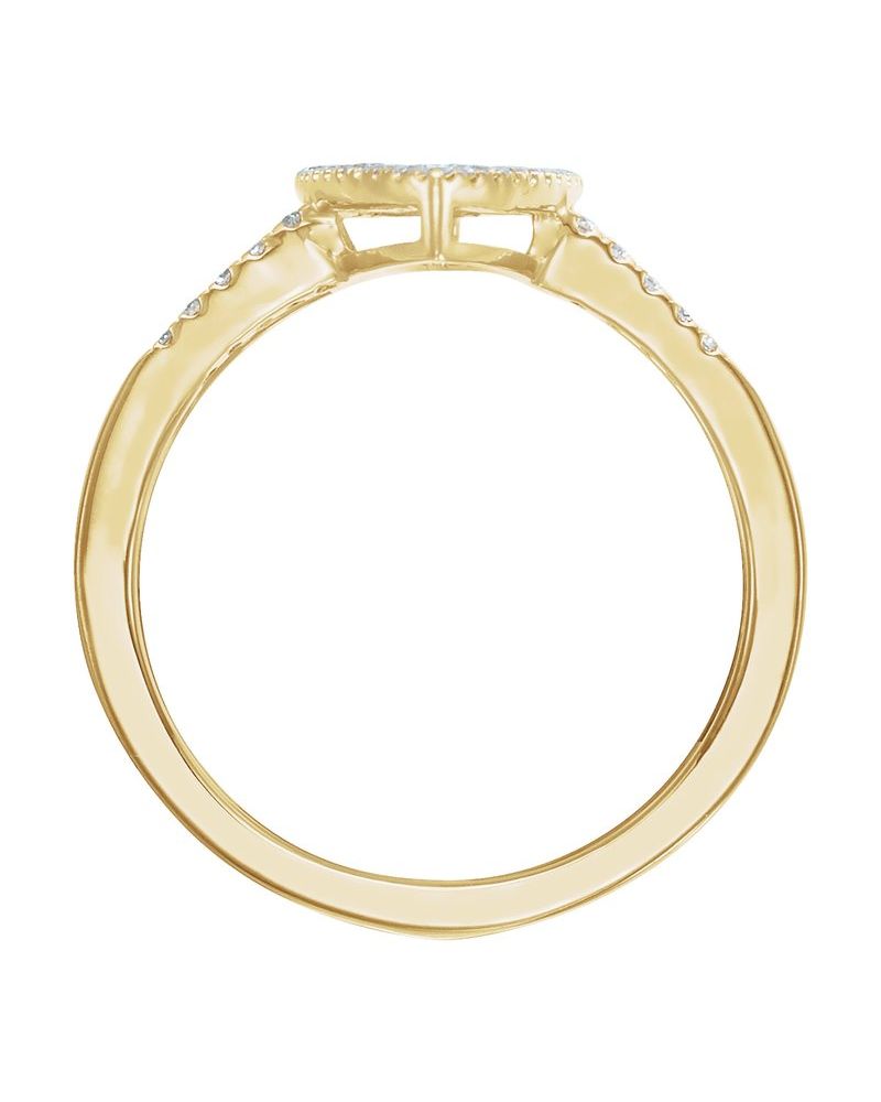 Anel Geométrico em Ouro 14k com Diamantes Naturais – Modelo 8