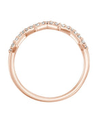Anel Empilhável em Ouro 14k com Diamantes Naturais – Modelo 16