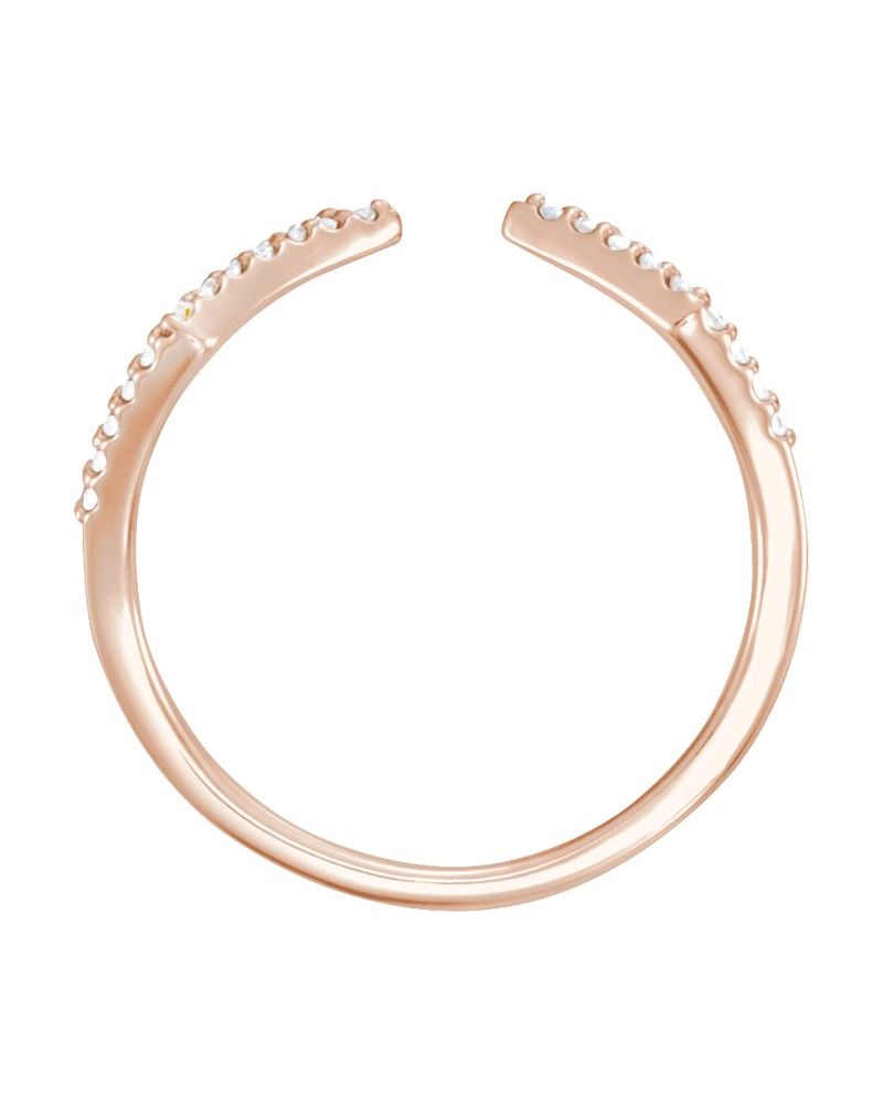 Anel Geométrico em Ouro 14k com Diamantes Naturais – Modelo 2