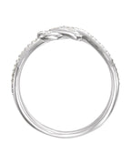 Anel Nó Cravejado em Ouro 14k com Diamantes Naturais – Modelo 4