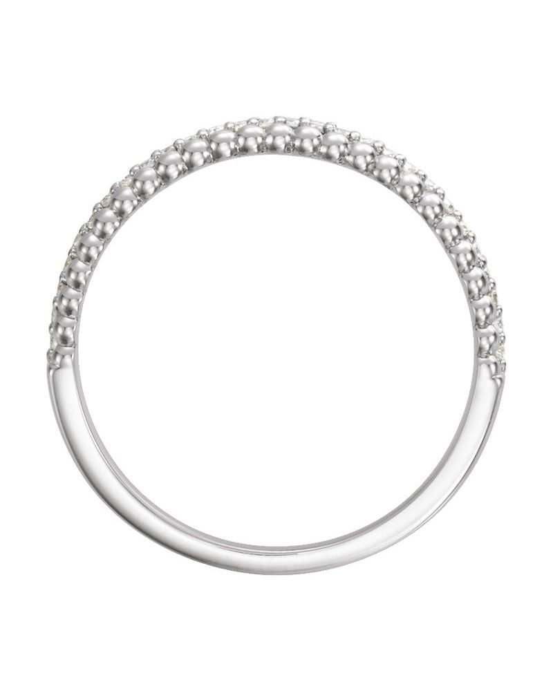 Anel Bolinhas em Ouro 14k com Diamantes Naturais – Modelo 5