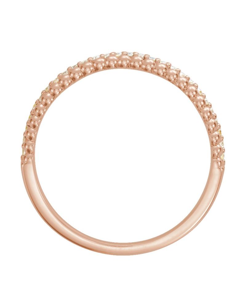 Anel Bolinhas em Ouro 14k com Diamantes Naturais – Modelo 5