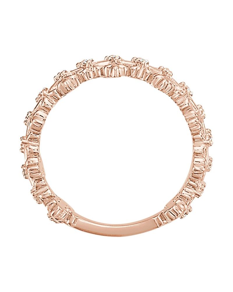 Anel Cruz em Ouro 14k com Diamantes Naturais – Modelo 3