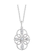 Colar Filigrana em Ouro 14k com Diamantes Naturais