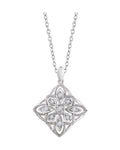 Colar Granulado Filigrana em Ouro 14k com Diamantes Naturais