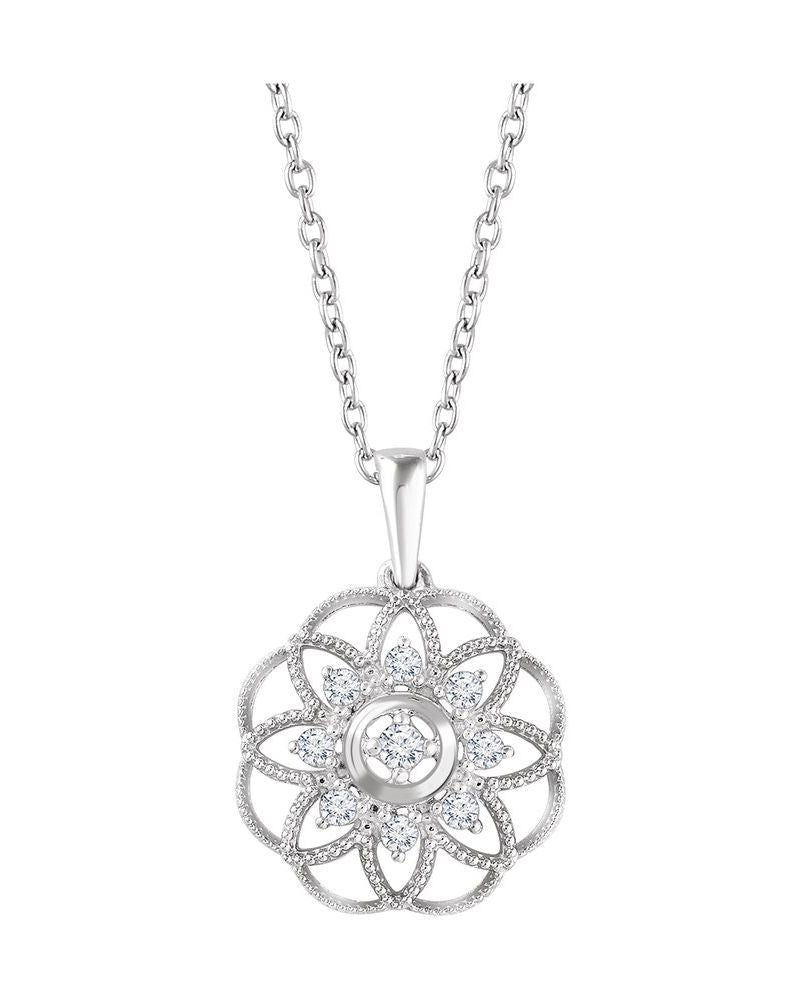 Colar Granulado Filigrana em Ouro 14k com Diamantes Naturais – Modelo 3
