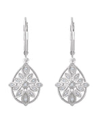 Brinco Granulado Filigrana em Ouro 14k com Diamantes Naturais – Modelo 2