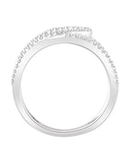 Anel Vazado Cravejado em Ouro 14k com Diamantes Naturais – Modelo 4