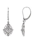 Brinco Granulado Filigrana em Ouro 14k com Diamantes Naturais – Modelo 2